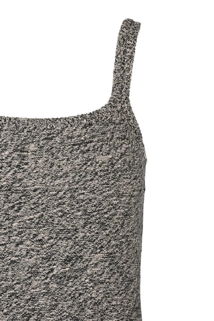 Sportmax Fitted Tricot Dress - Black/Beige