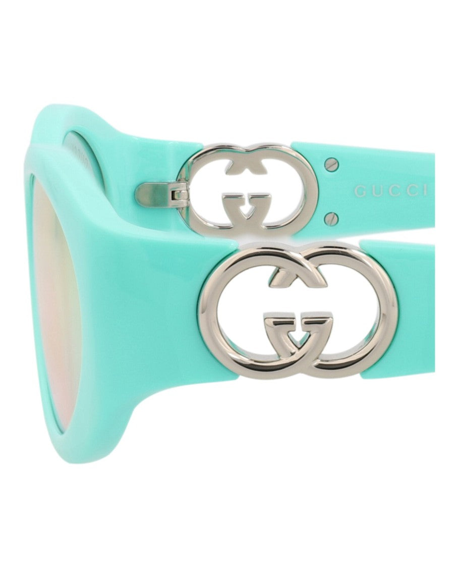 Gucci Round-Frame Injection Sunglasses