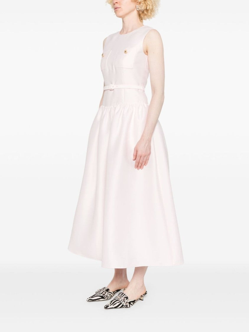 Self-Portrait Taffeta Midi Dress