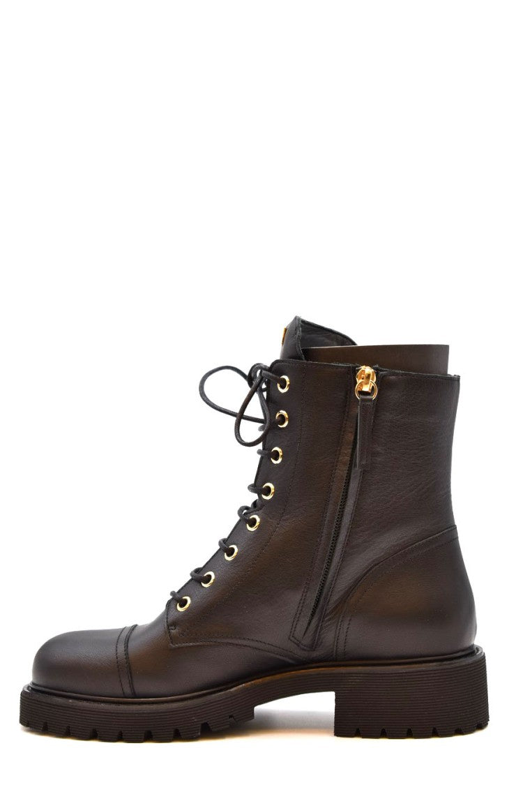 Giuseppe Zanotti Black Ankle Leather Boots