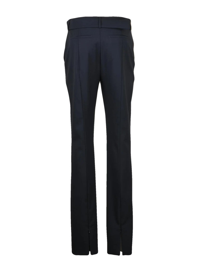 Sportmax Straight-Leg Virgin Wool Trousers With Tailored Fit