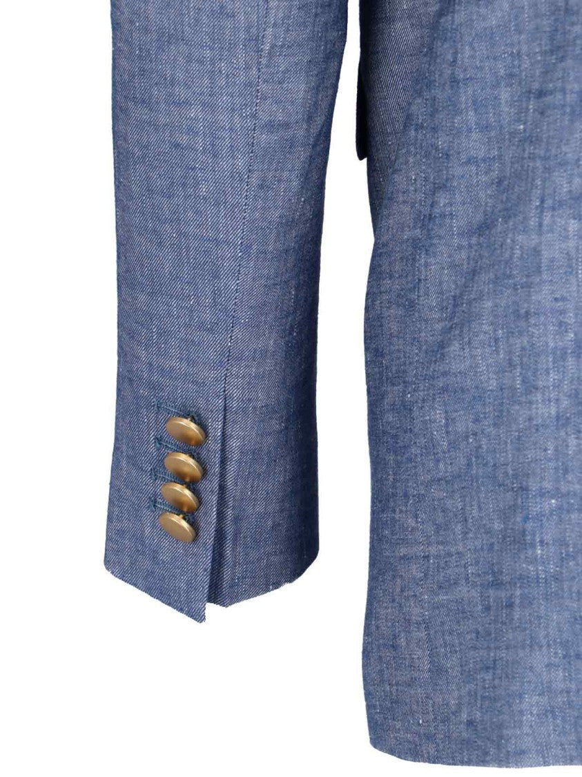 Tagliatore Double-Breasted Blazer – Blue