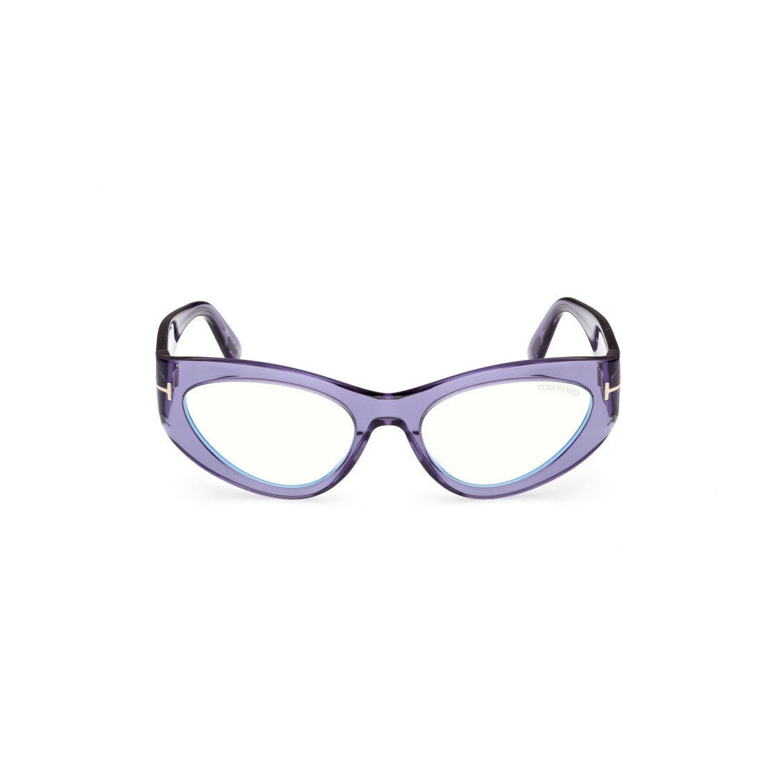 Tom Ford Ft6134-B Translucent Purple Cat-Eye Sunglasses
