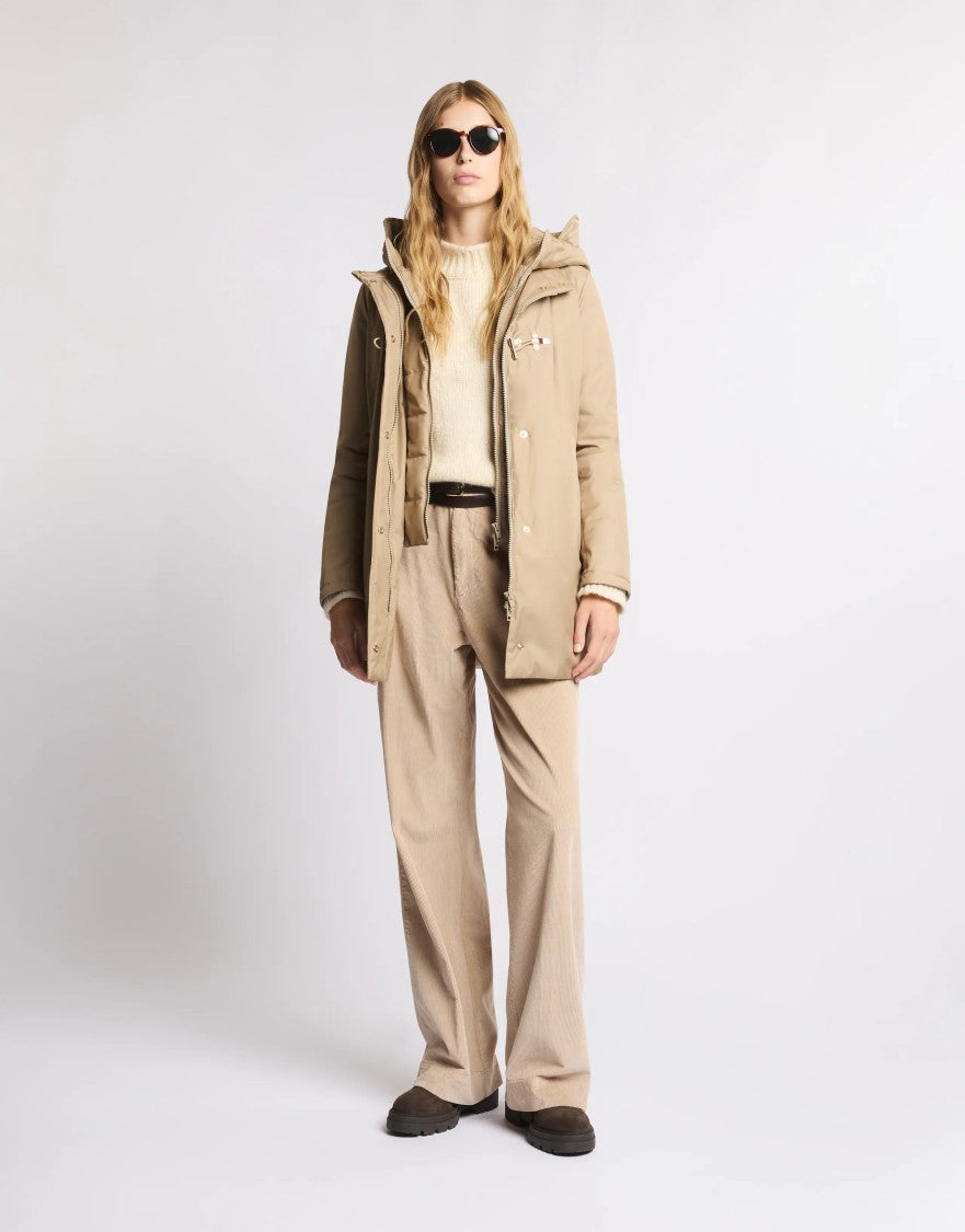 Fay Structured Toggle Coat With And Quilted Lining