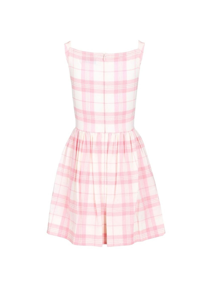 Vivienne Westwood Fitted Bodice Mini Dress With Unique V-Neckline
