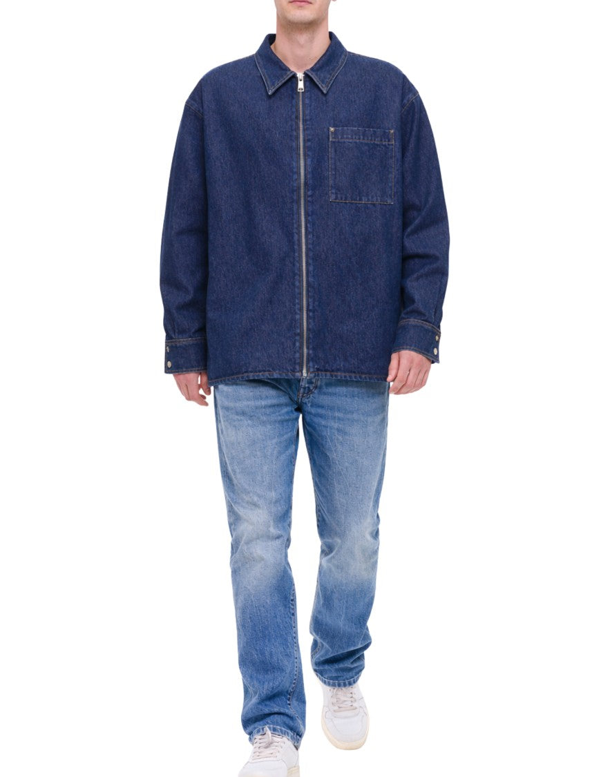Desmore Men’S Dark Denim Overshirt