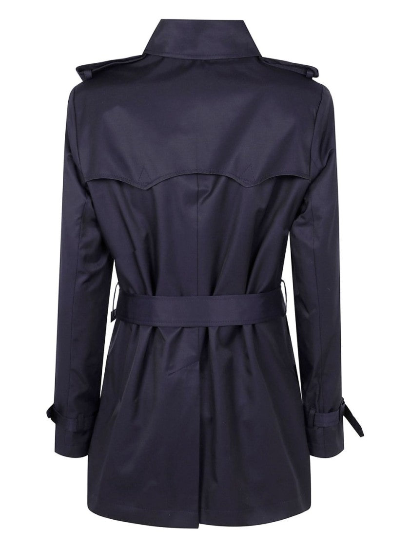 Lauren Ralph Lauren Double-Breasted Trench Coat With Logo