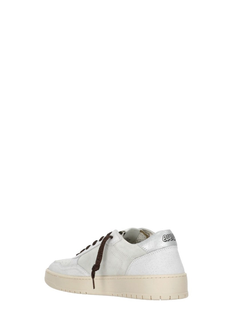 Evenu Equal Ivory Calf Hair Low-Top Sneakers