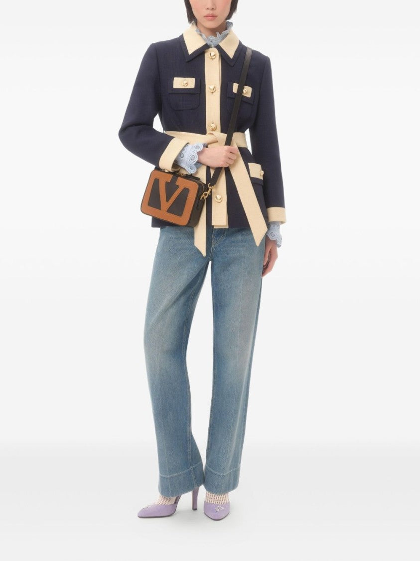Valentino Garavani Structured Jacket With Belted Waist