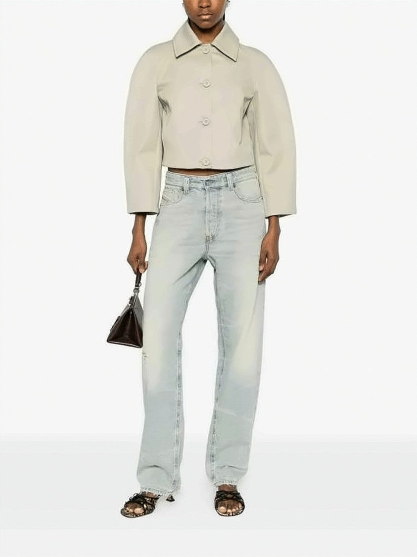 Diesel Light-Wash Denim Jeans With Relaxed Straight-Leg Fit
