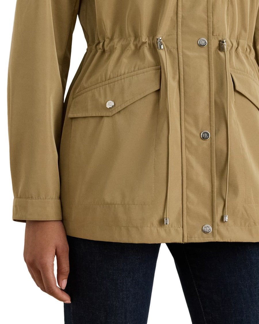 Lauren Ralph Lauren Mid-Length Unlined Coat With Drawstring Waist
