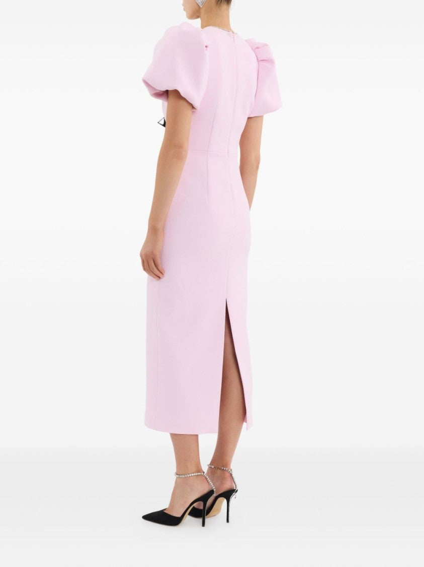 Rebecca Vallance Midi-Length Fitted Dress With Cut-Out Front