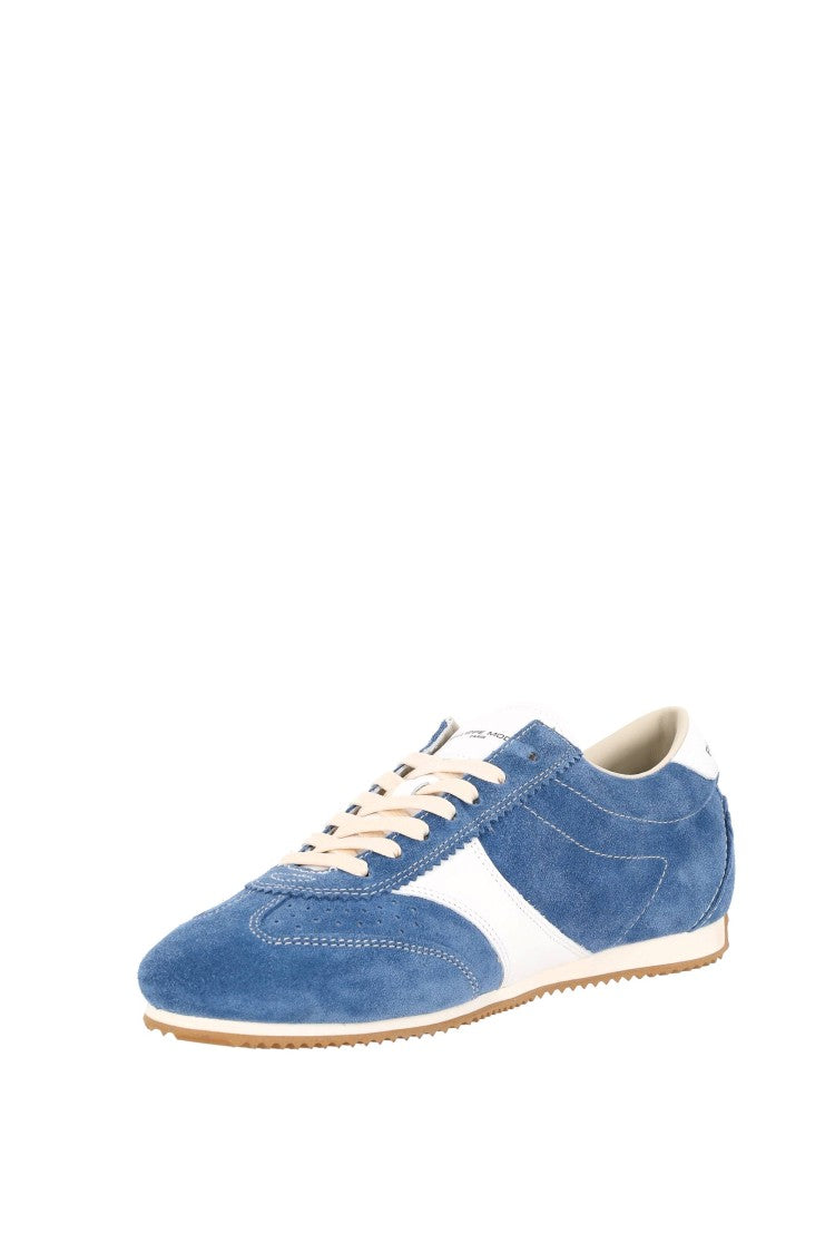Philippe Model Planche Denim Blue Retro Suede Sneakers