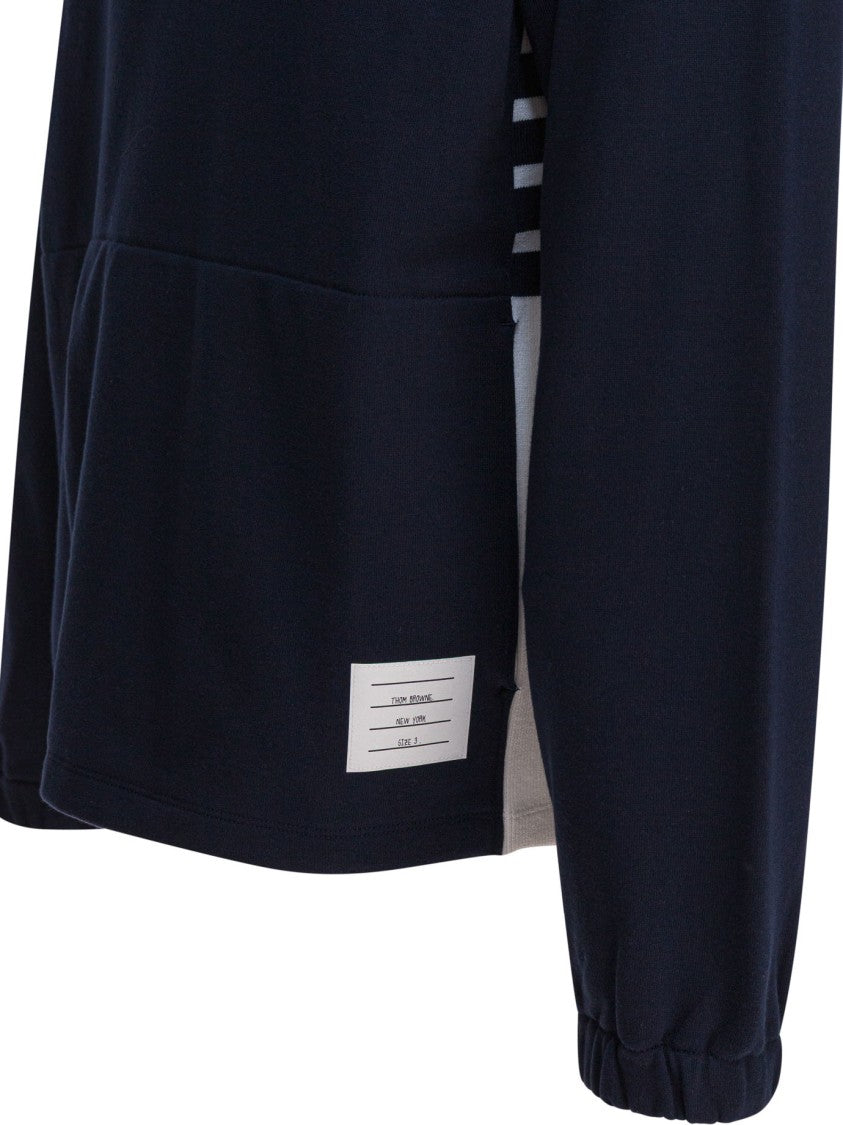 Thom Browne Funnel Neck Half Zip Pullover