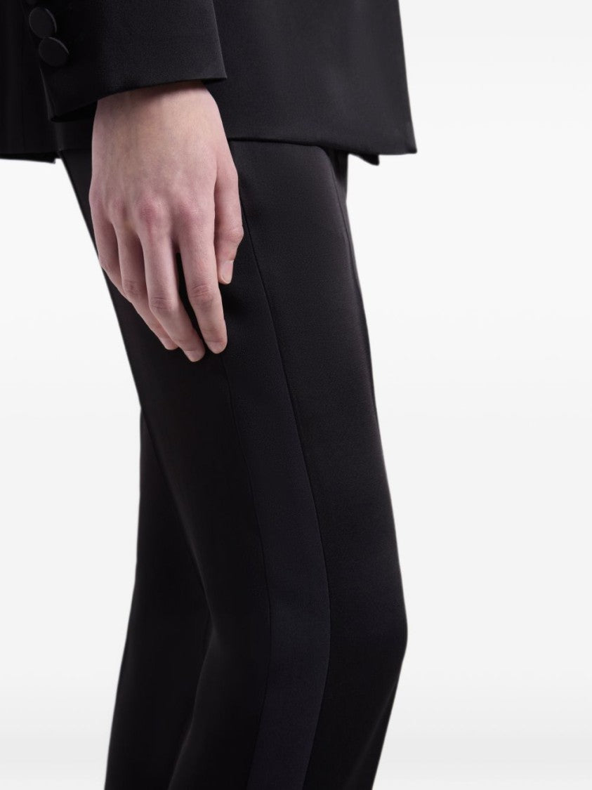 Nina Ricci Tailored Black Trousers With Refined Side Stripe