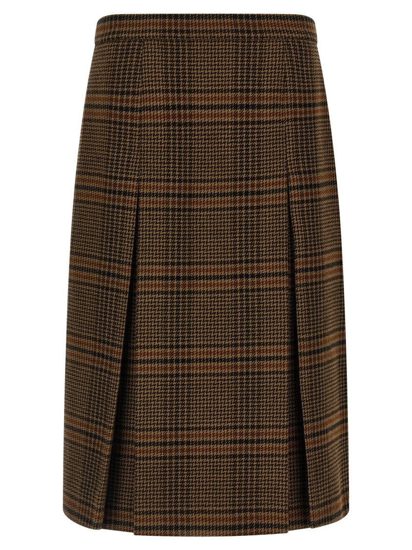 Saint Laurent Prince Of Wales Skirt