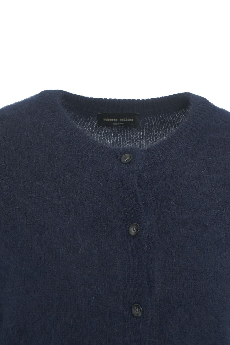 Roberto Collina Classic Round Neck Cardigan With Button Closure