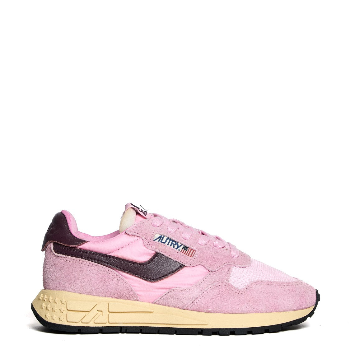 Autry Reelwind Low Sneakers In Roseate With Suede