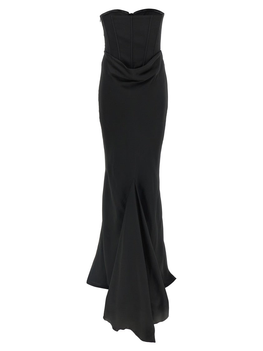 Rotate Birger Christensen 'Satin Corset Maxi' Dress
