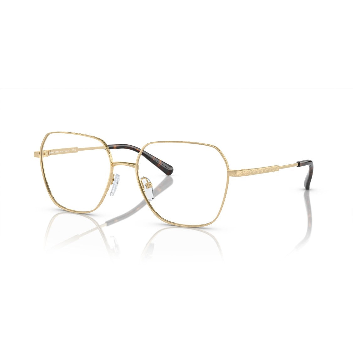 Michael Kors 0Mk3071 Geometric Gold-Tone Metal Frame Eyeglasses