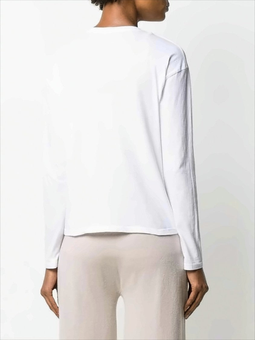 James Perse Long-Sleeved Crew Neck Top With Design