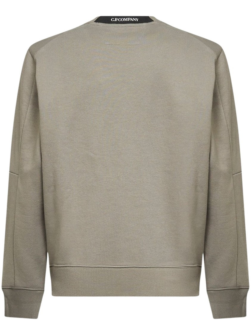 C.P. Company Diagonal Raised Fleece Lens Crewneck Sweatshirt