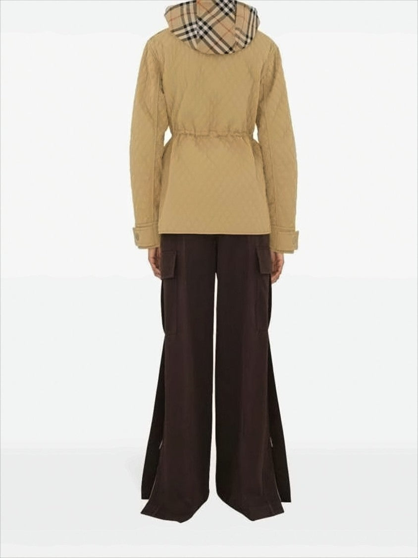 Burberry Quilted Jacket With Diamond Pattern