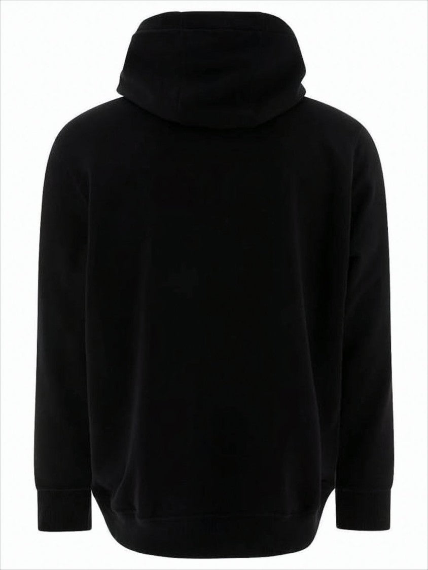 Burberry Cotton Pullover Hoodie With Contrasting Logo