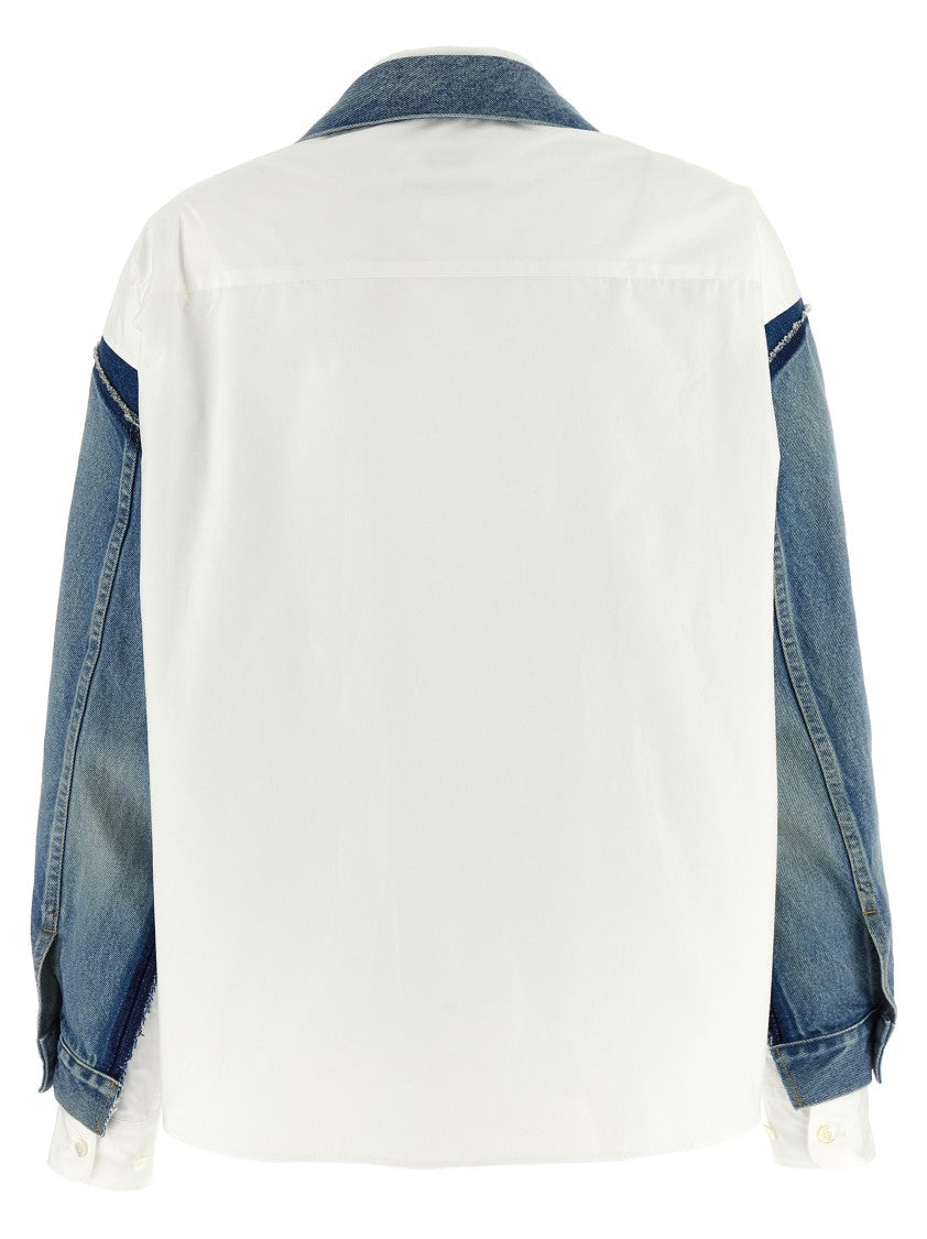 Junya Watanabe Double-Layer Denim Front Shirt Jacket