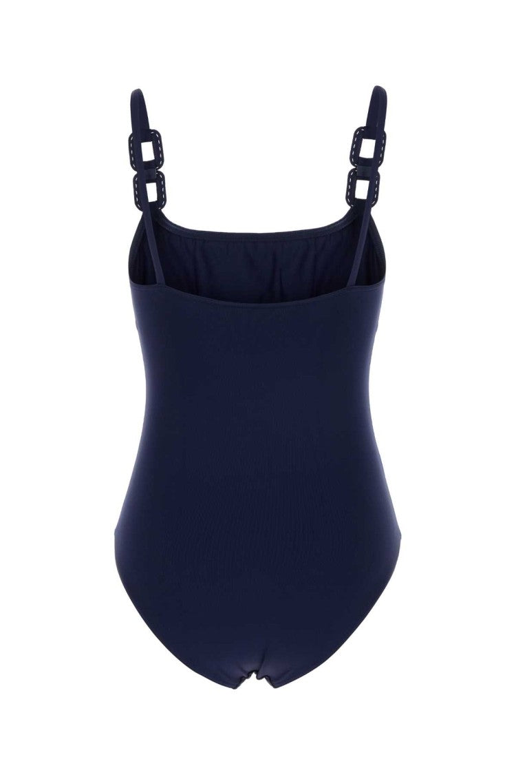 Eres Dark Blue Stretch Nylon Cotier Swimsuit
