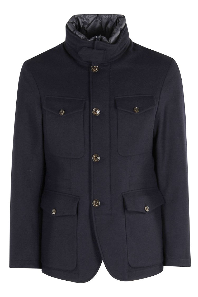 Montecore Wool Fabric Jacket With Removable Quilted Bib