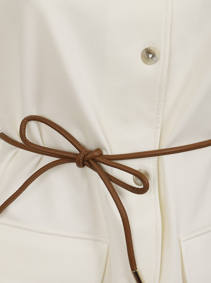 Herno Classic Sleeveless Jersey Vest With Removable Belt