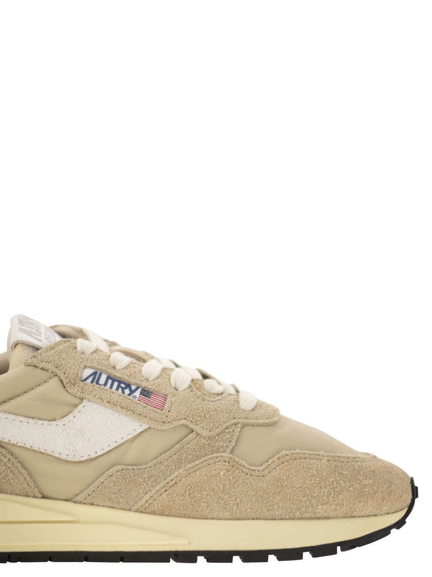 Autry Reelwind - Suede And Technical Textile Trainer