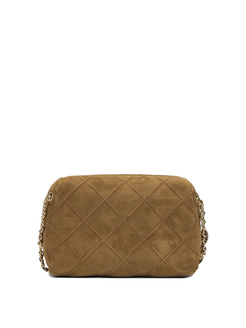 Tory Burch Quilted Suede Crossbody Bag