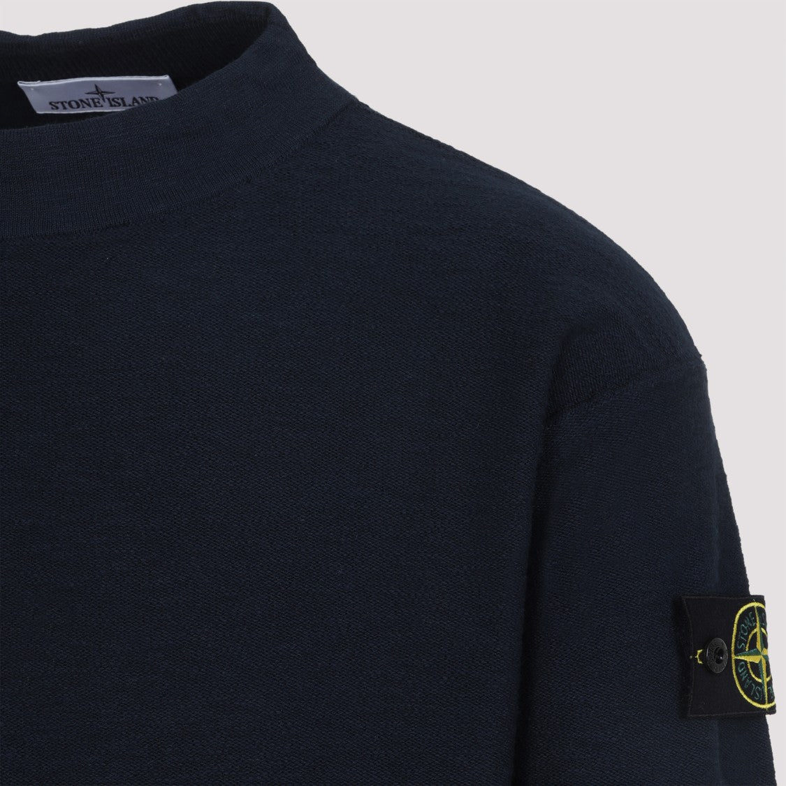 Stone Island Cotton Blend Sweater With Relaxed Fit