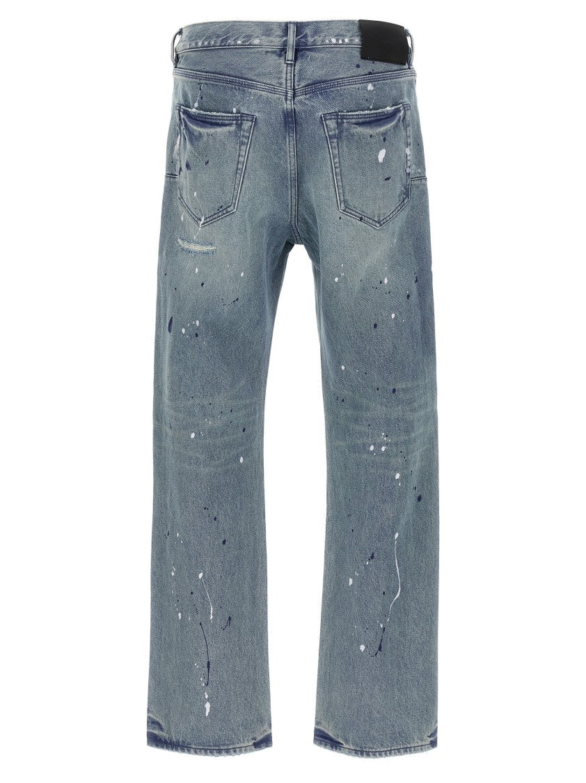 Purple 'Patch Repairs Foil' Jeans