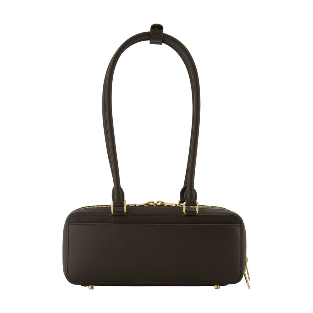 Self-Portrait Baguette With Charm Shoulder Bag - Leather - Brown