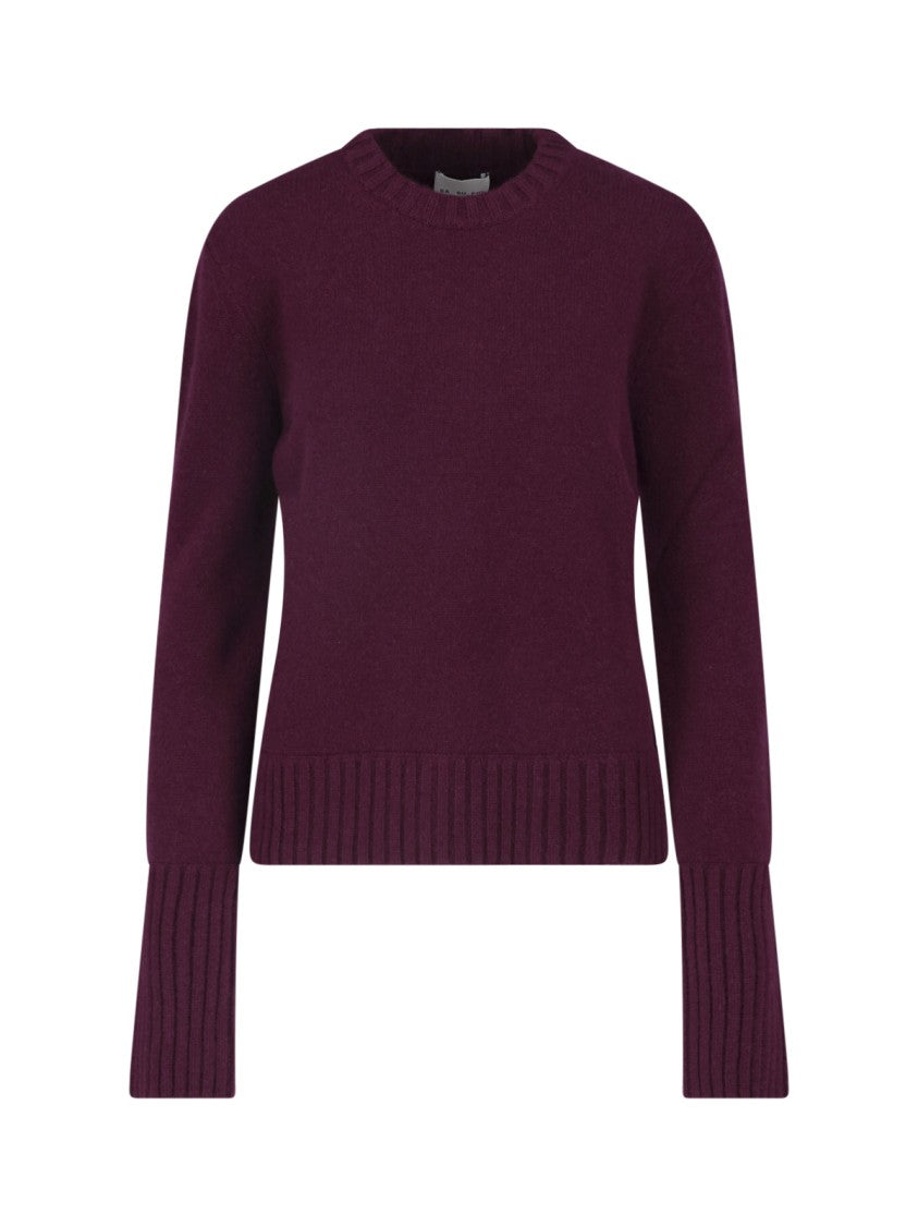 Sa Su Phi Burgundy Crewneck Cashmere Sweater