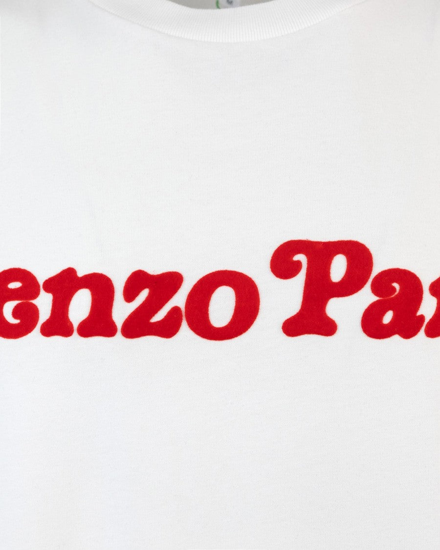 Kenzo White Oversized Printed T-Shirt