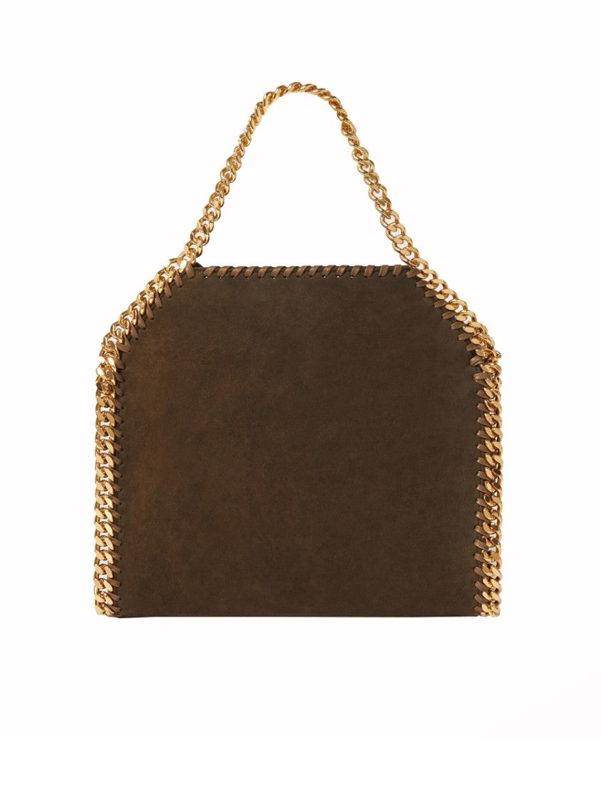 Stella Mccartney Neutral Falabella Mini Chain Trim Handbag