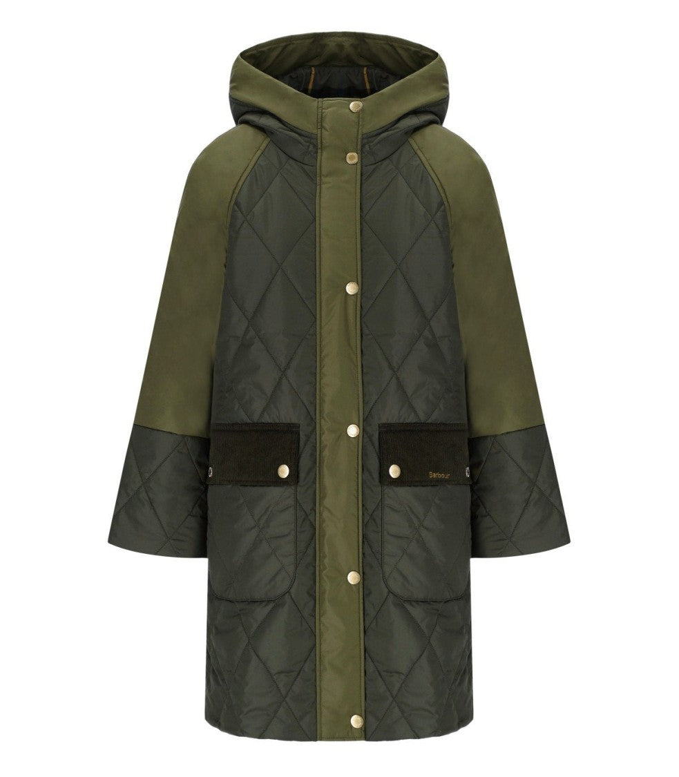 Barbour Elspeth Quilted Green Hooded Jacket