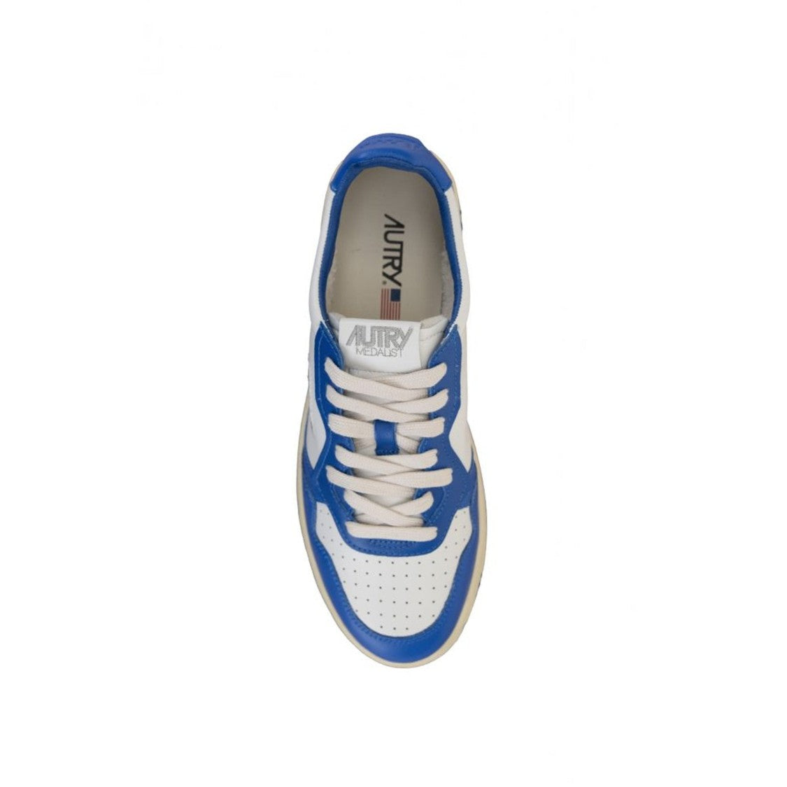 Autry Bicolored Leather Low-Top Sneakers With Contrasting Panels