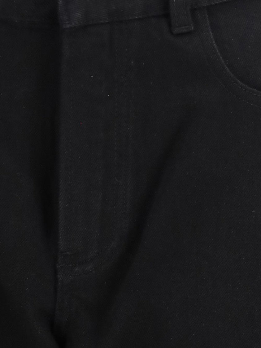 Alaïa High-Waist Five-Pocket Wide-Leg Pants