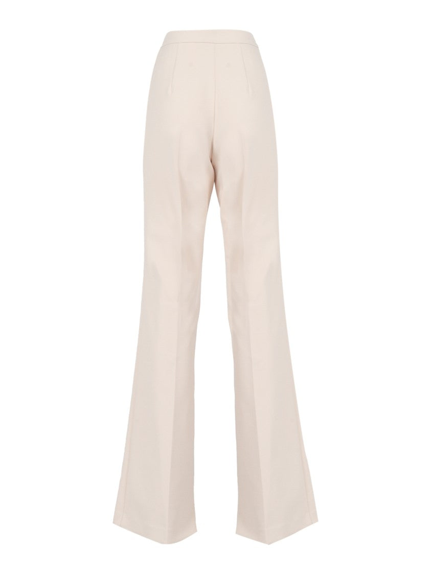 Elisabetta Franchi Flared Tailored Pants With High Waist