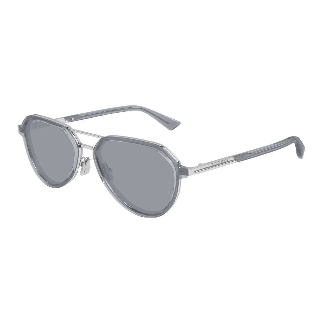 Bottega Veneta Bv1373s Translucent Grey Acetate Sunglasses