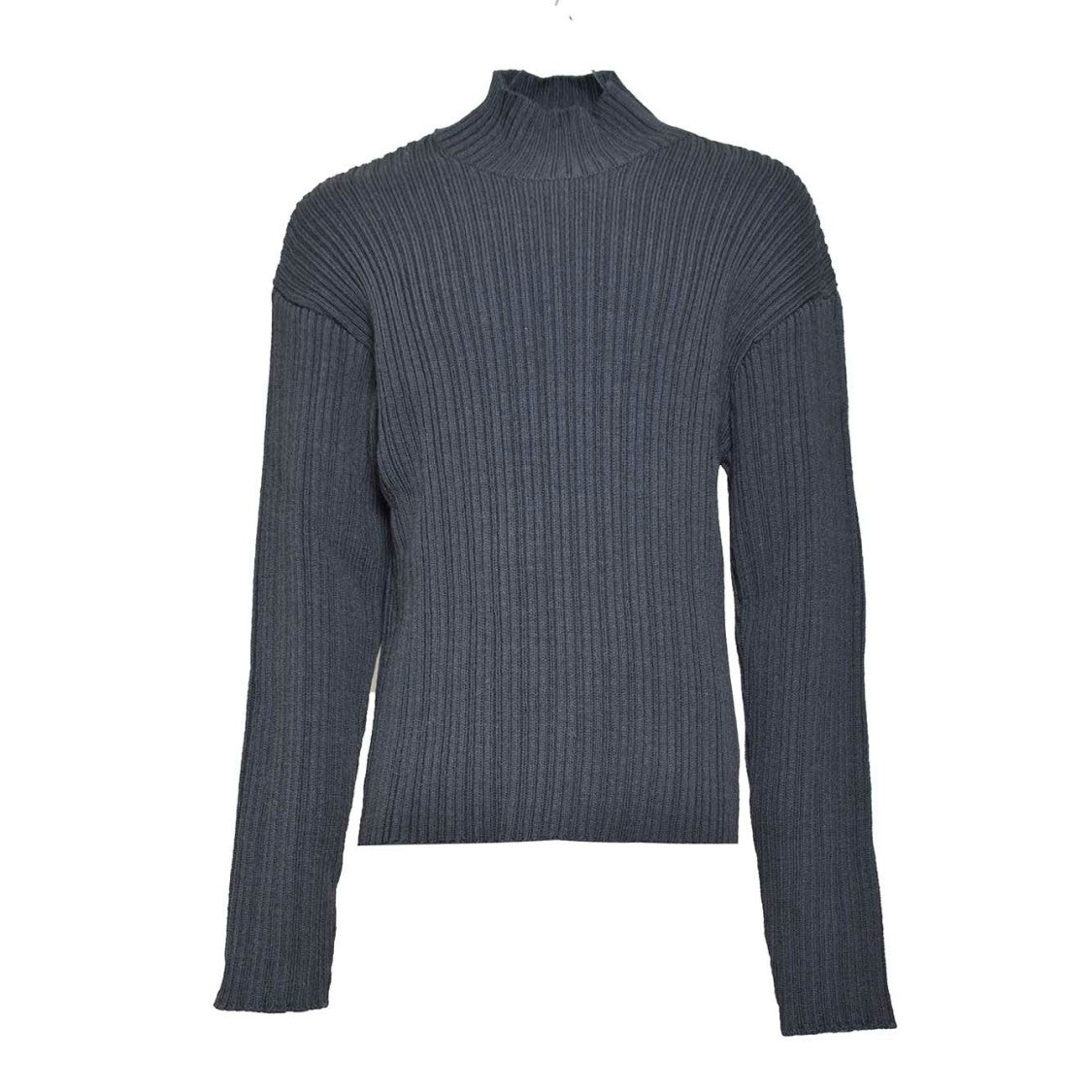 Our Legacy Dark Grey Wool Funnel Neck Sweater