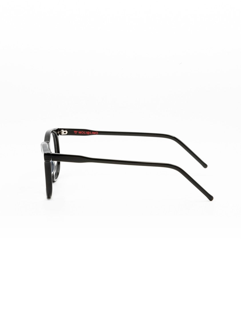 Moli@Limo Black Md59 Rounded Acetate Frames