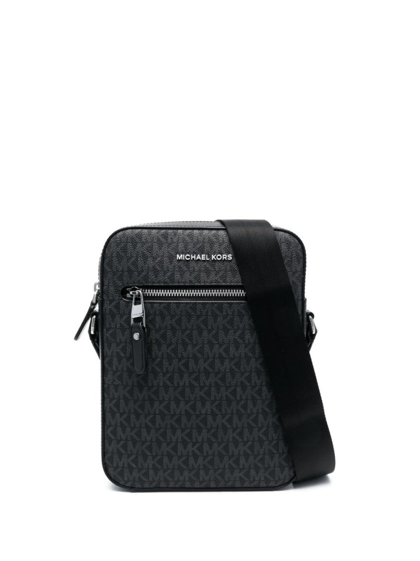 Michael Kors Varick Monogram Compact Crossbody Bag