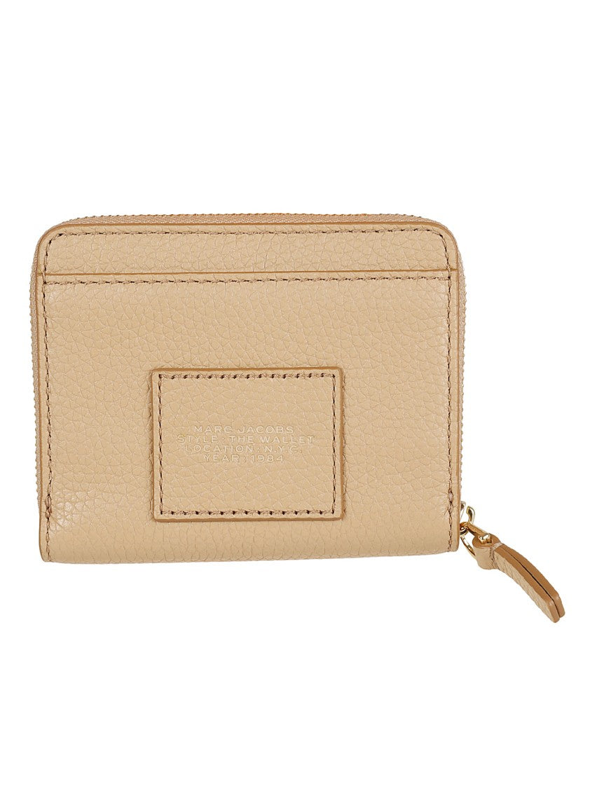 Marc Jacobs Textured Leather Zip-Around Wallet With Design