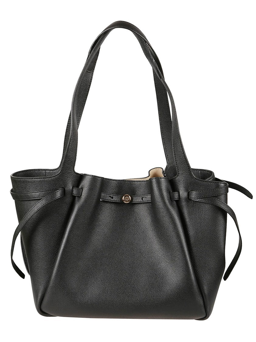 Tory Burch Romy Textured Cow Leather Cinch Side Tote Bag